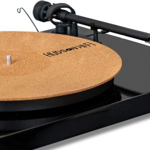 Corkery Recessed Turntable Mat - 1/8" Cork Slipmat for Anti-Static Resonance Control & Enhanced Vinyl Playback